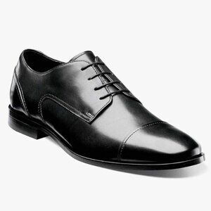 FLORSHEIM Men's Leather Cap Toe Dress Shoe Lace Up Oxford Cushion Footbed 10.5 D